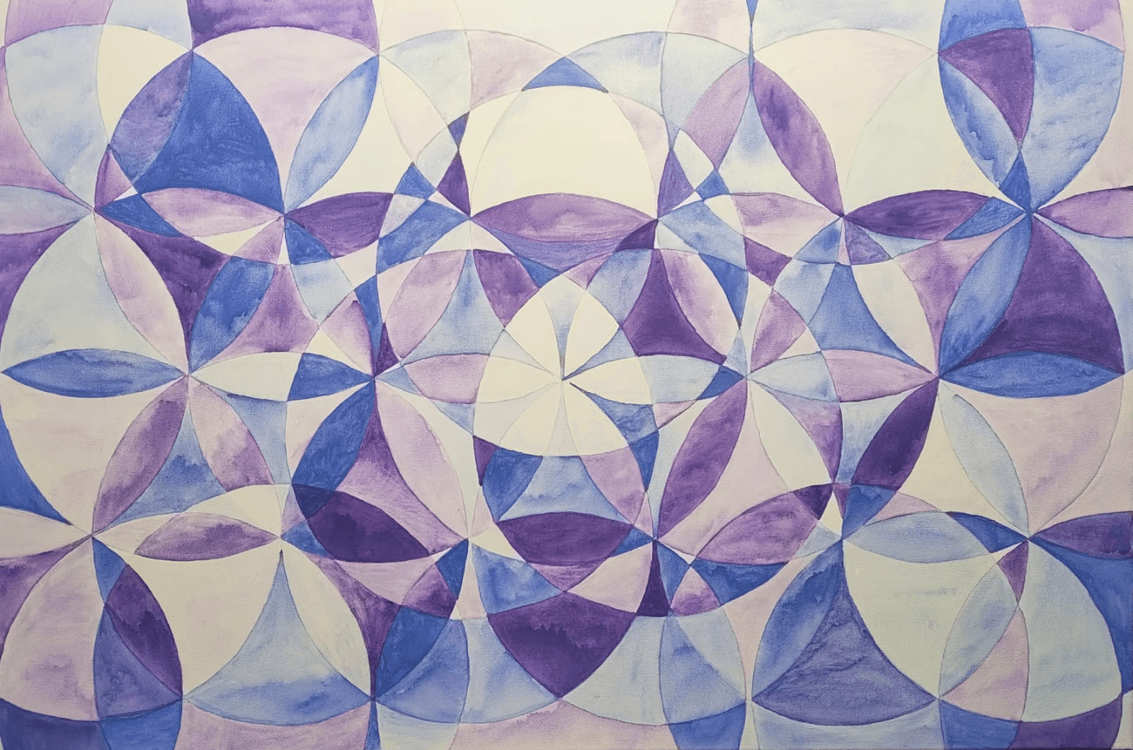 Sahasrara - El Santra del Pensamiento. Acuarela sobre lienzo por Sanas